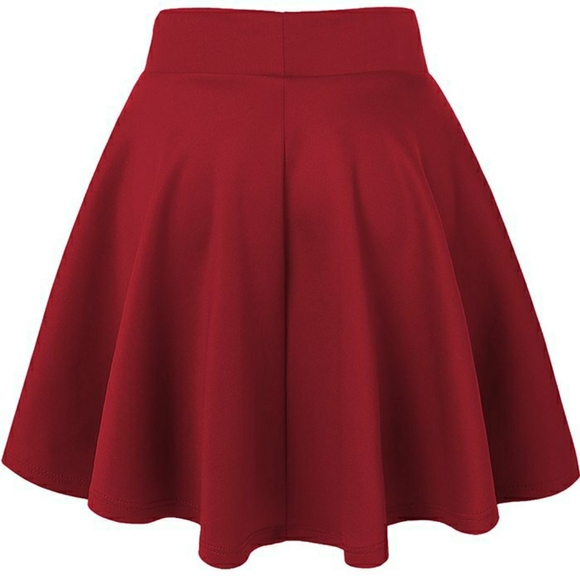 4for10💕 h&m EUC Wine Skater Skirt - Picture 4 of 5